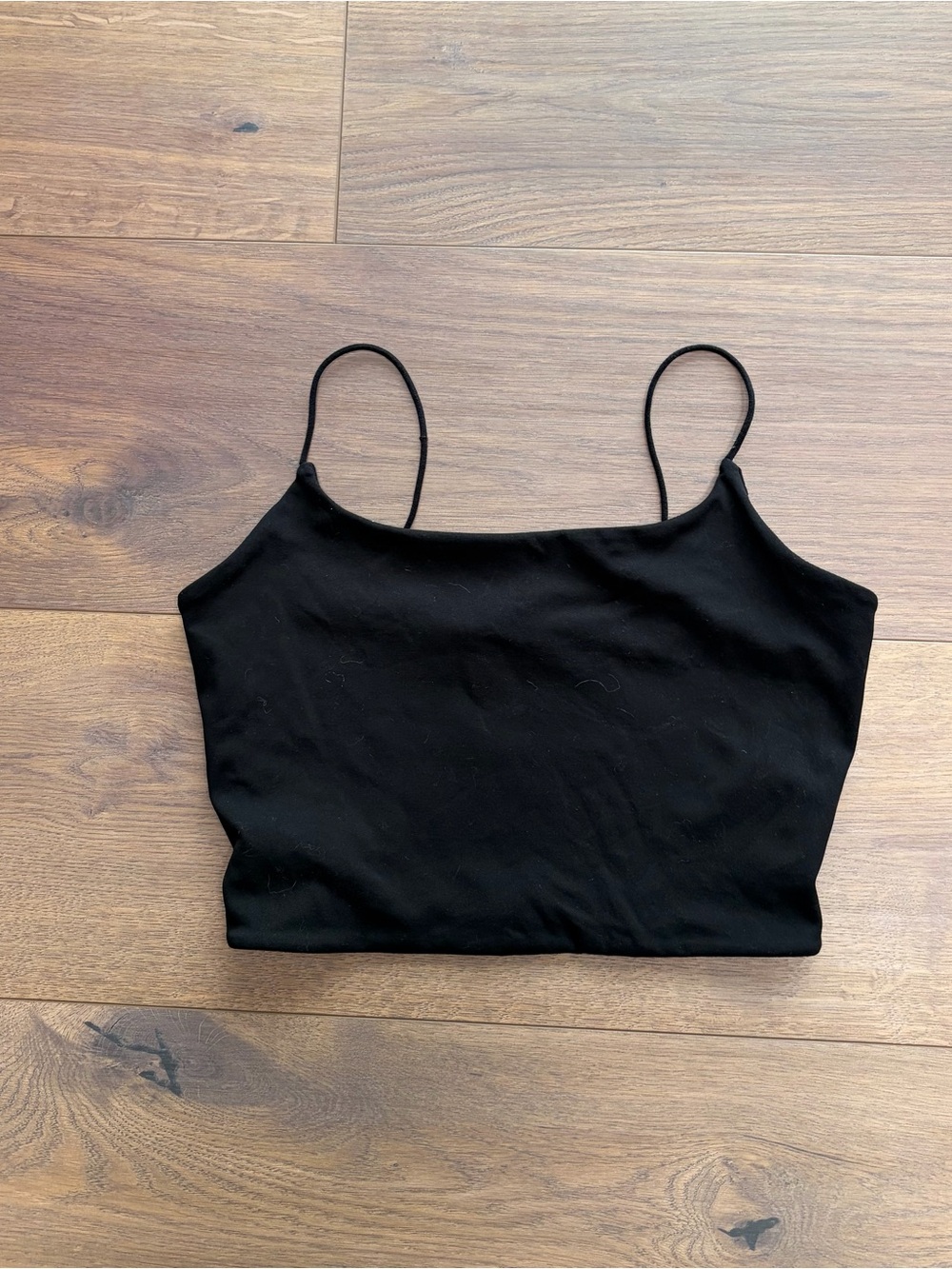 Garage Black Spaghetti Strap Crop Top - Picture 2 of 3